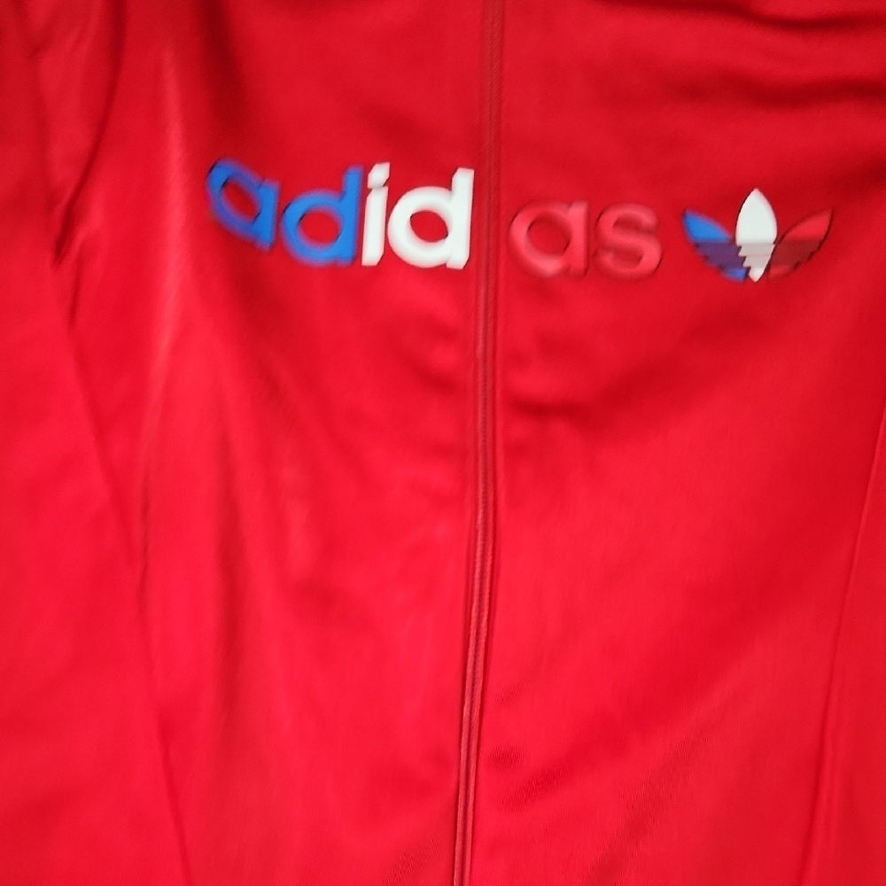 Adidas Kids Bold Red Track Jacket - Picture 5 of 5